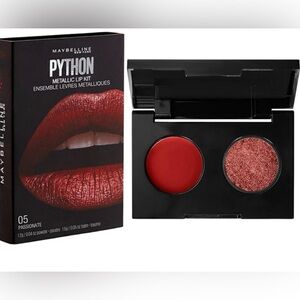 4 x Maybelline Lip Studio Python Metallic Lip Makeup Kit #05 PASSIONATE Lot of 4